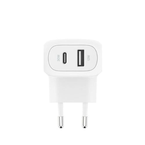 Belkin Wall Charger Boost Charge with PPS, 42Watts, USB-C & USB-A, White