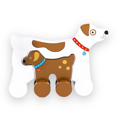 Big & Little Dog Push Toy
