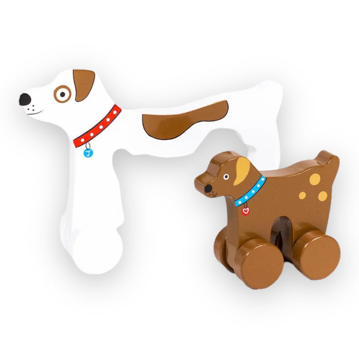 Big & Little Dog Push Toy