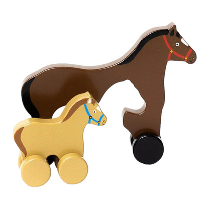 Big & Little Horse Push Toy
