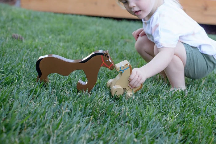 Big & Little Horse Push Toy