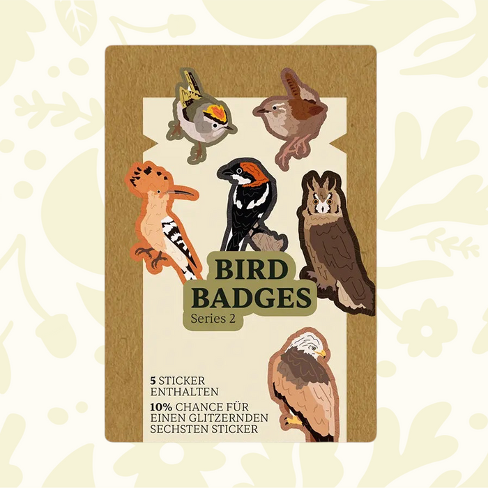 Forager Provisions LTD Birbs and Borbs Series 2 bird sticker pack featuring five illustrated bird designs