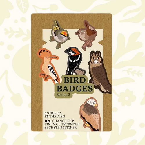 Forager Provisions LTD Birbs and Borbs Series 2 bird sticker pack featuring five illustrated bird designs