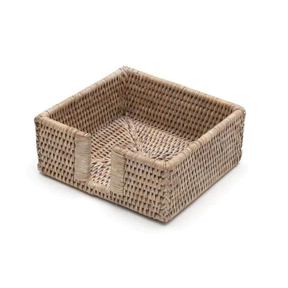 Bleached Rattan Napkin Holders