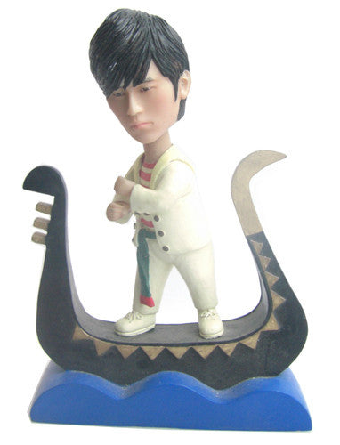 Bobblehead Paddling Gondola Boat - National Bobblehead HOF Store