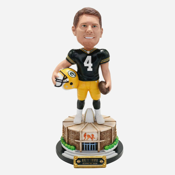 Brett Favre Green Bay Packers Pro Football Hall Of Fame NFL Bobblehead