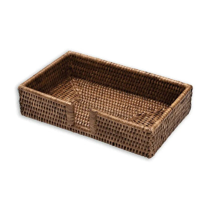 Brown Rattan Napkin Holders