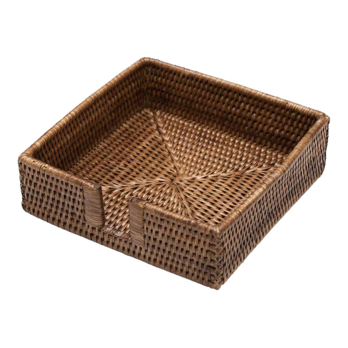 Brown Rattan Napkin Holders