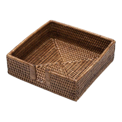 Brown Rattan Napkin Holders