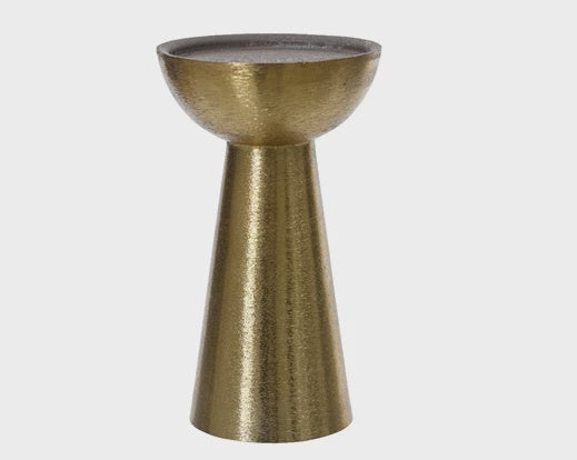 Brushed Gold Candle Holder