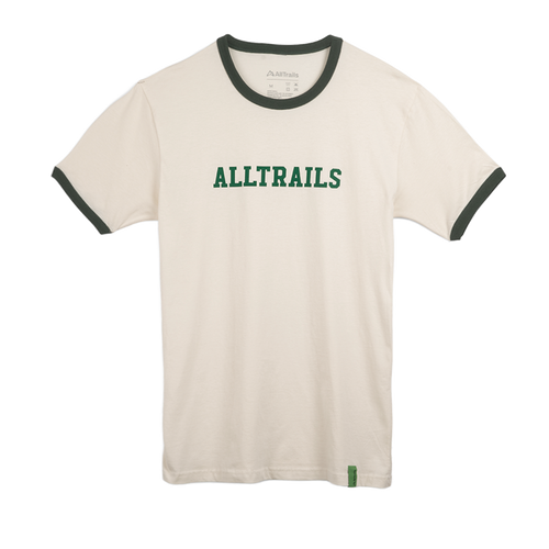 Camp AllTrails Ringer Tee - White Tees Touchstone