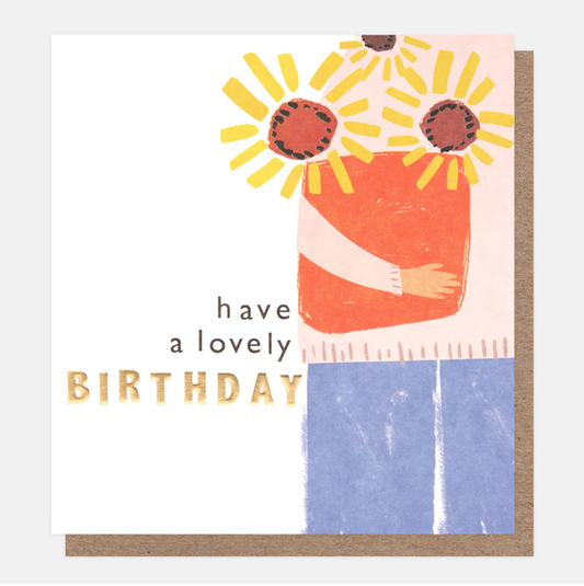 Caroline Gardner Lovely Sunflowers Greetings Card