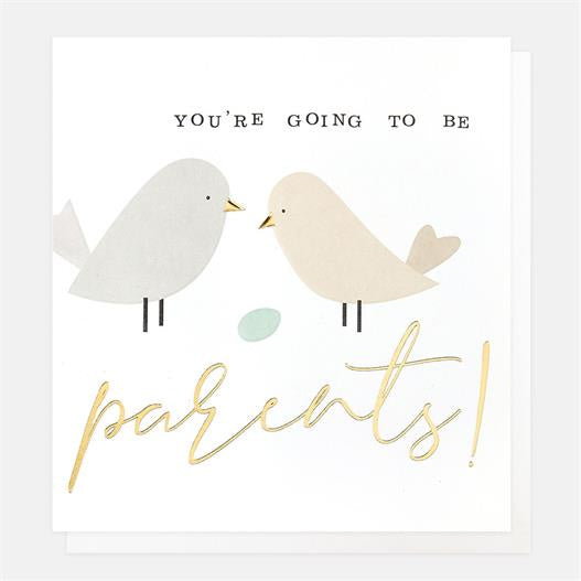 Caroline Gardner You're Going To Be Parents Birds Greetings Card