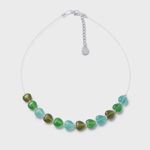 Carrie Elspeth Hearts Necklace - Forest