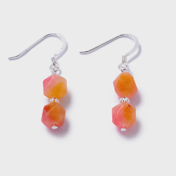 Carrie Elspeth Jade Earrings - Sunset