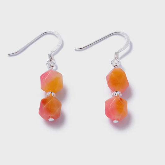 Carrie Elspeth Jade Earrings - Sunset