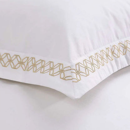 Cavendish Gold Duvet Cover Set on a white background