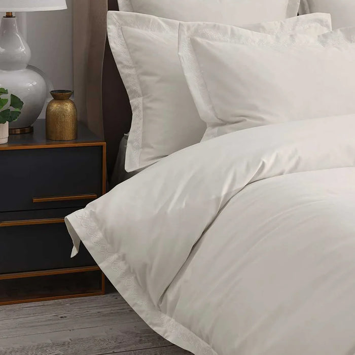 ivory / Single Duvet Cover Set 140cm x 200cm +1 Pillowcase