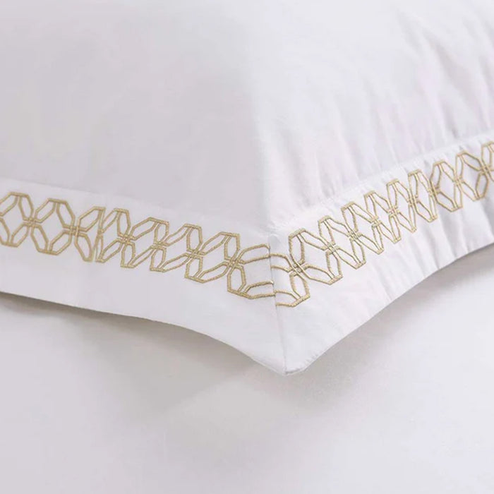 Cavendish Gold Pillowcase on a white background