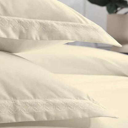 Latte / Oxford Pillowcase Pair 50cm x 75cm