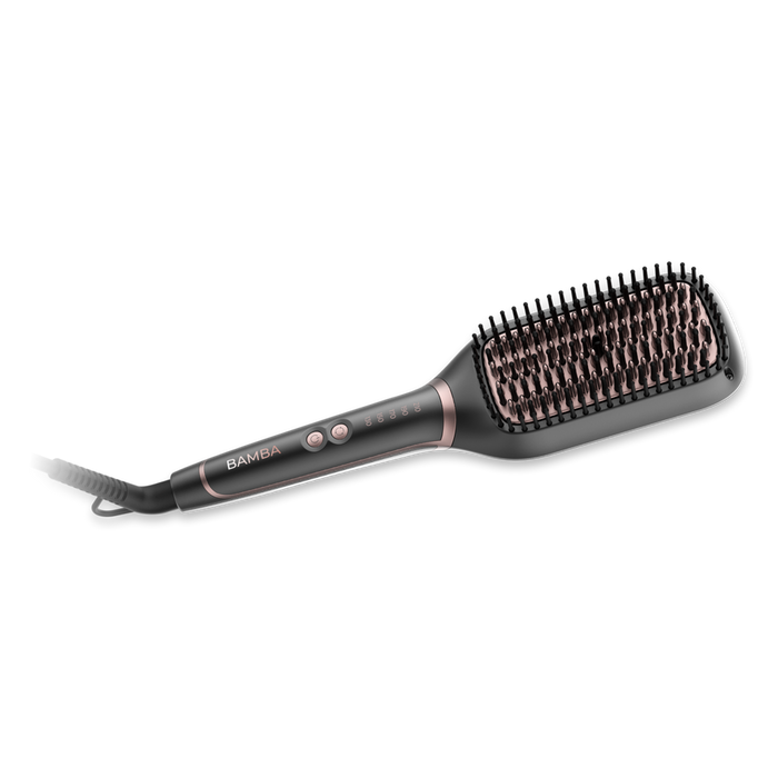 Cecotec Instant Care Square Brush, Hair straightening brush with adjustable temperature, 50Watts, Black