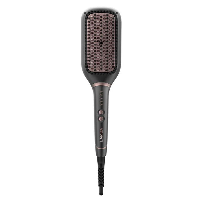 Cecotec Instant Care Square Brush, Hair straightening brush with adjustable temperature, 50Watts, Black