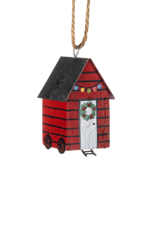 Christmas Mini Shepherds Hut - Red