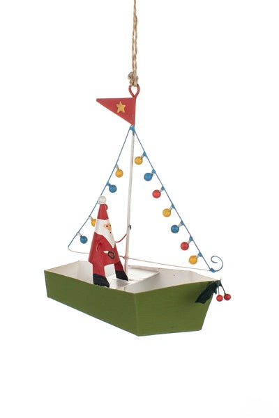Christmas Tin Sailing Party Santa