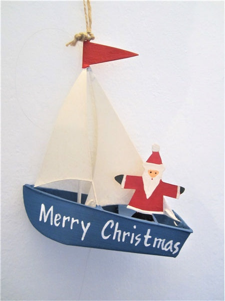 Christmas Tin Sailing Santa