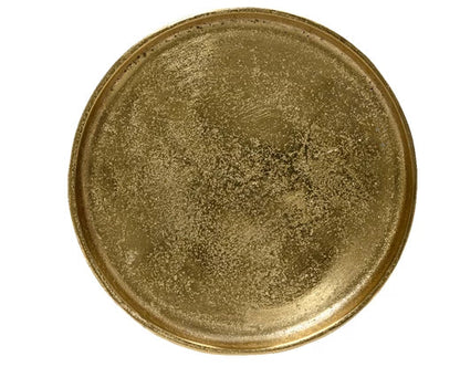 Circular Decorative Plate - Gold