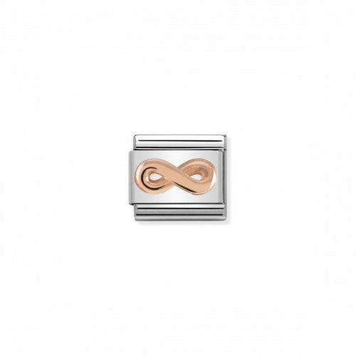 Classic Relief Symbols 9K Rose Gold Infinity
