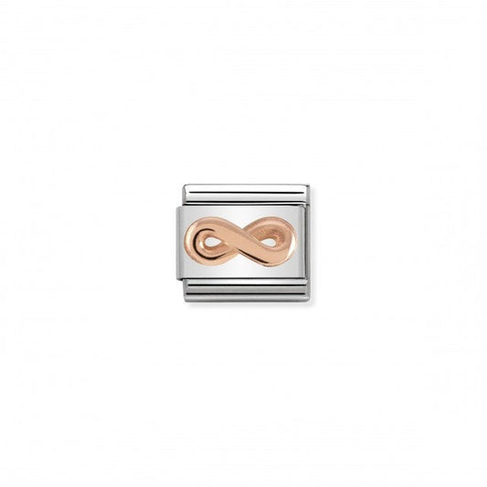 Classic Relief Symbols 9K Rose Gold Infinity