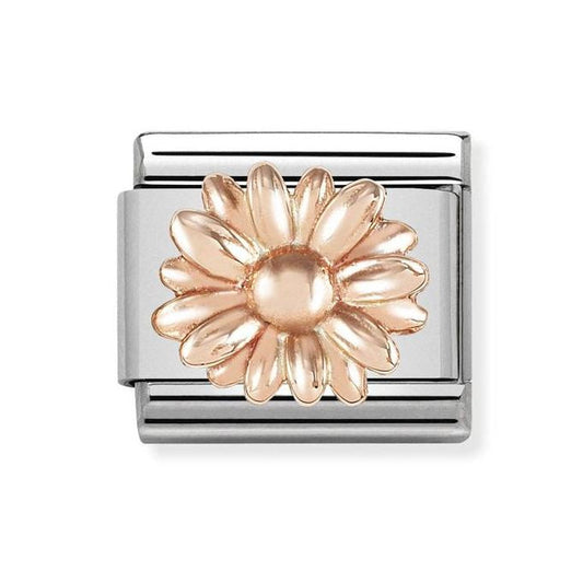 Classic Rose Gold Daisy Charm