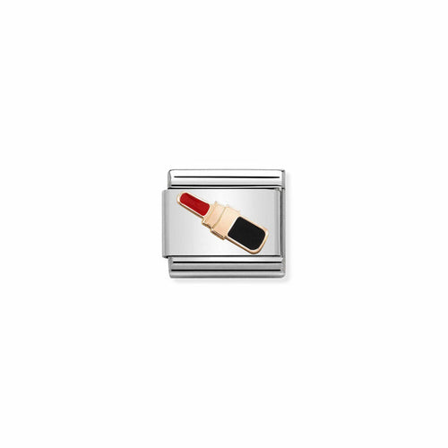 Classic Rose Gold Lipstick Charm