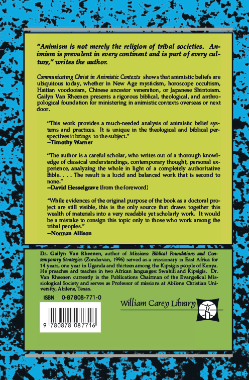 Communicating Christ In Animistic Contexts - MissionBooks.org