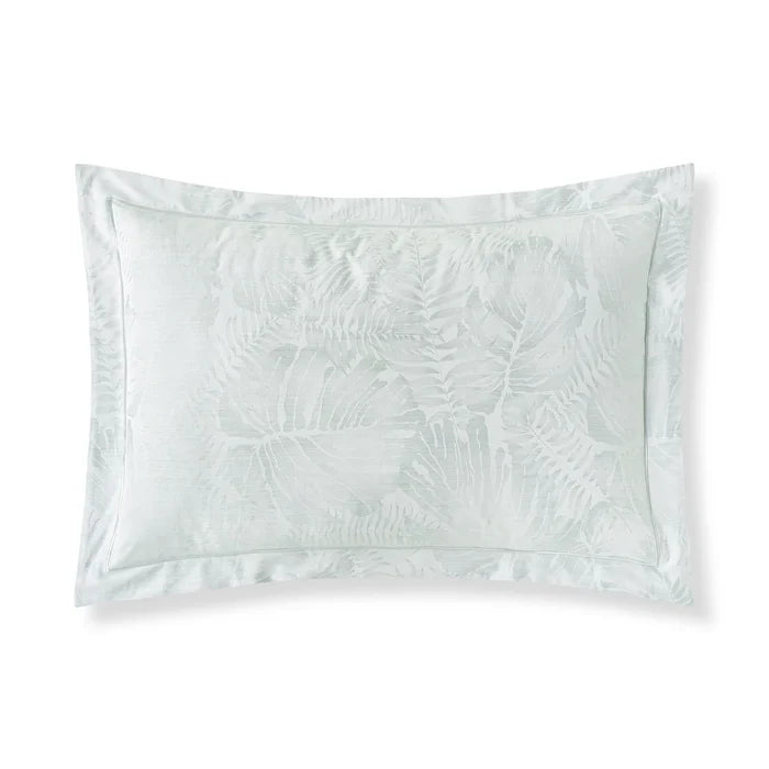 Copacabana_Jade_Sham pillowcase on a white background