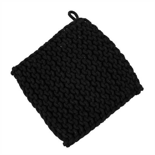 Crocheted Pot Holder BLACK