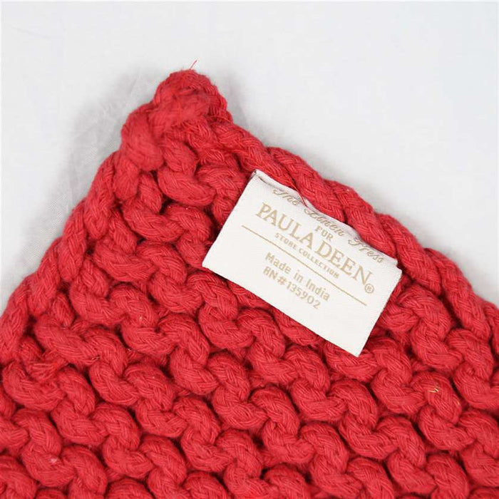 Crocheted Pot Holder RED