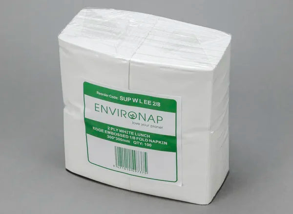 CTN Environap Lunch Napkin 1/8fold Edge Embossed 2ply x 2000
