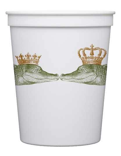 Customizable Kissing Gators 16oz Cups