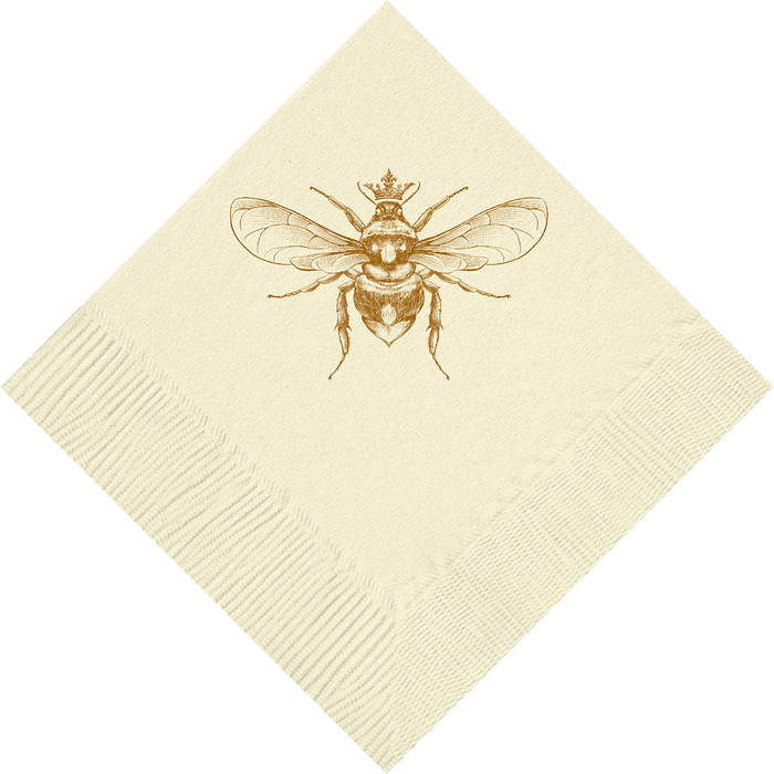 Customizable Queen Bee Beverage Napkins
