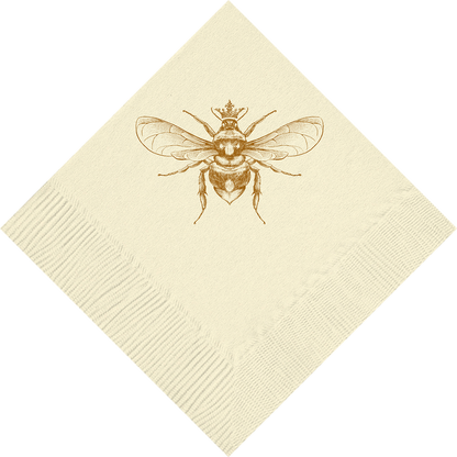 Customizable Queen Bee Beverage Napkins
