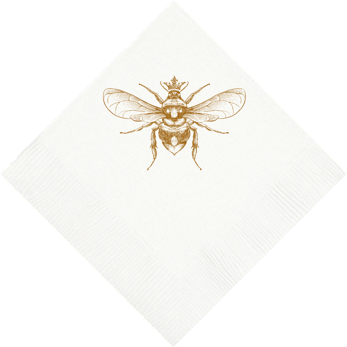 Customizable Queen Bee Beverage Napkins
