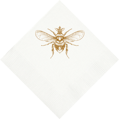 Customizable Queen Bee Beverage Napkins