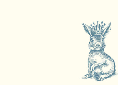Customizable Royal Bunny A6 Notes