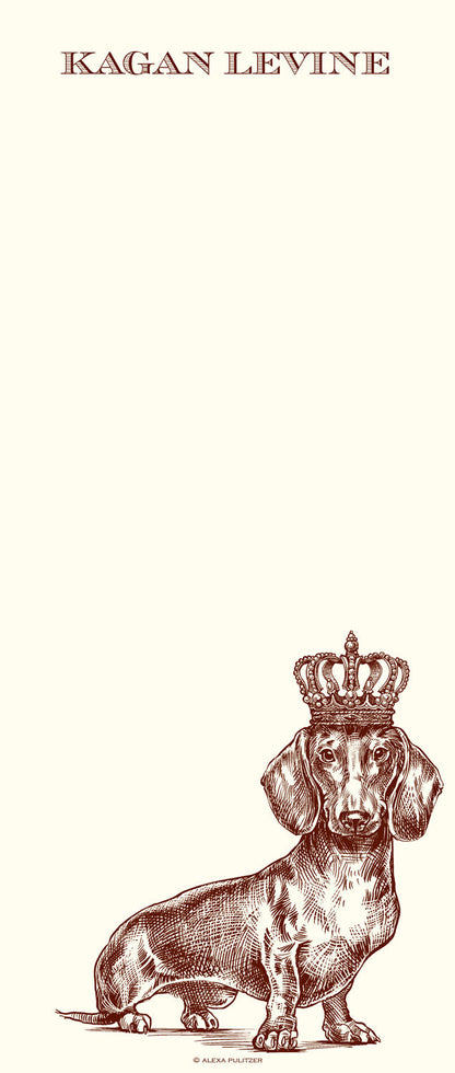 Customizable Royal Dachshund Long Pad