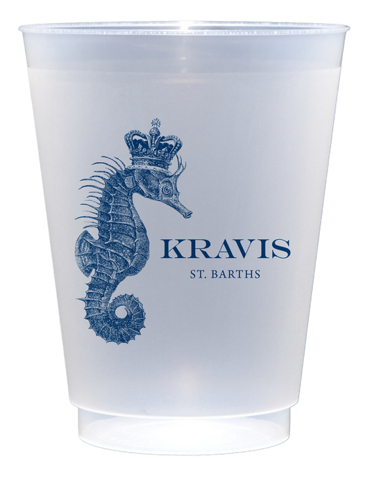 Customizable Royal Seahorse 16oz Cups