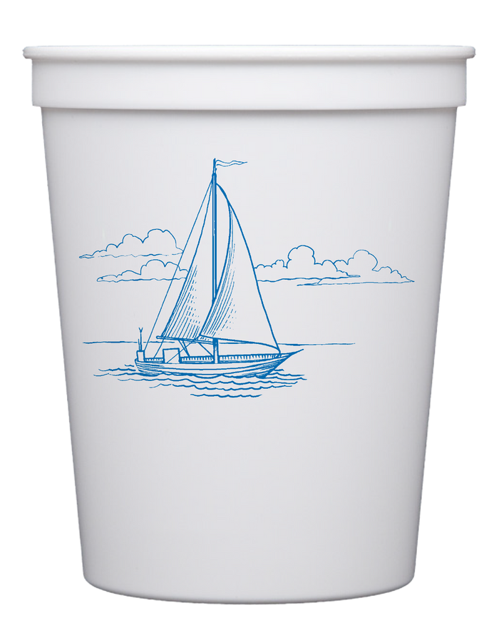 Customizable Sailboat 16oz Cups