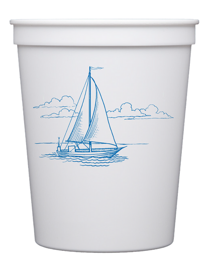 Customizable Sailboat 16oz Cups