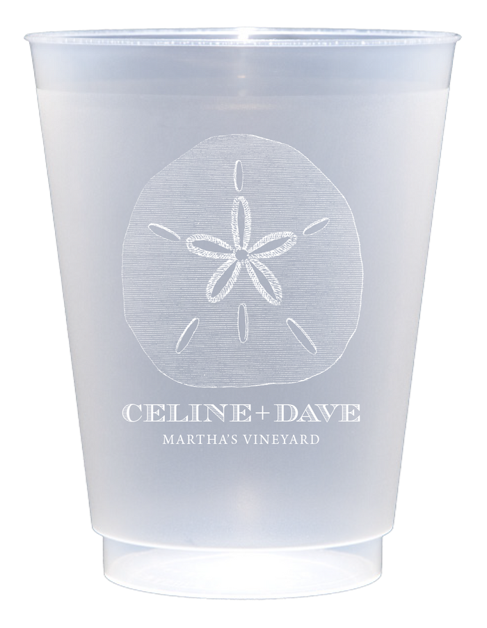 Customizable Sand Dollar 16oz Cups